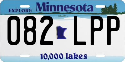 MN license plate 082LPP