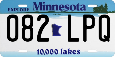 MN license plate 082LPQ