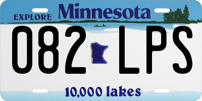 MN license plate 082LPS