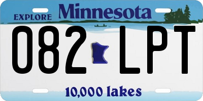 MN license plate 082LPT