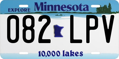 MN license plate 082LPV