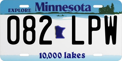 MN license plate 082LPW