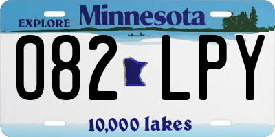 MN license plate 082LPY