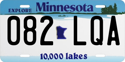 MN license plate 082LQA