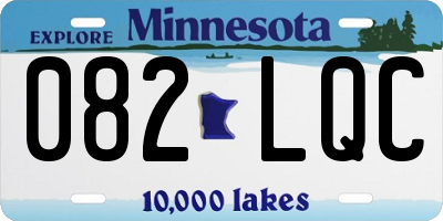 MN license plate 082LQC