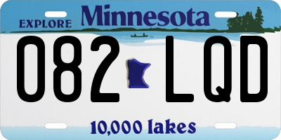 MN license plate 082LQD