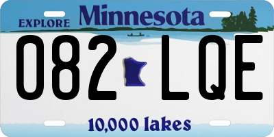 MN license plate 082LQE