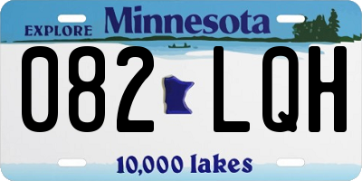 MN license plate 082LQH