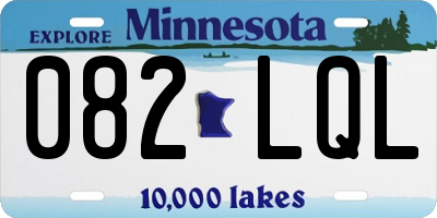 MN license plate 082LQL