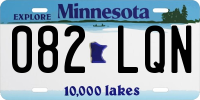 MN license plate 082LQN