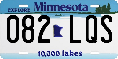 MN license plate 082LQS