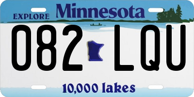 MN license plate 082LQU