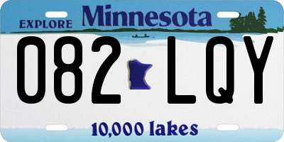 MN license plate 082LQY