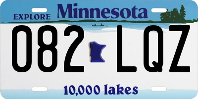 MN license plate 082LQZ