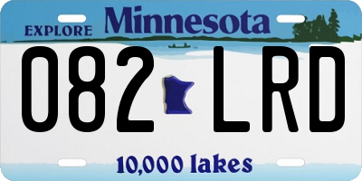 MN license plate 082LRD