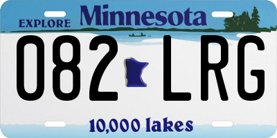 MN license plate 082LRG