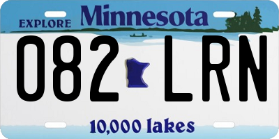 MN license plate 082LRN