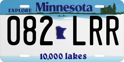 MN license plate 082LRR