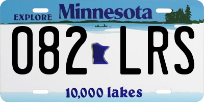 MN license plate 082LRS