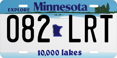MN license plate 082LRT