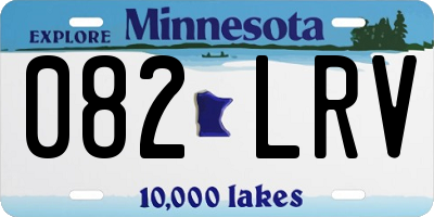 MN license plate 082LRV