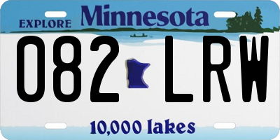MN license plate 082LRW