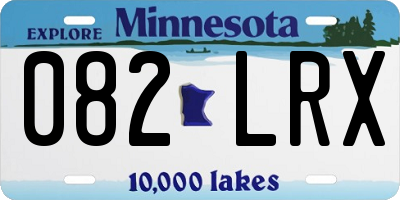 MN license plate 082LRX