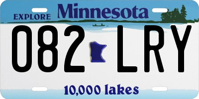 MN license plate 082LRY