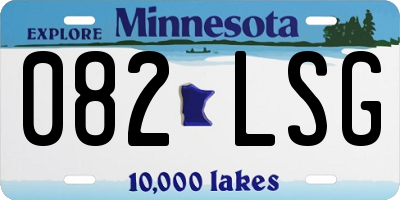MN license plate 082LSG