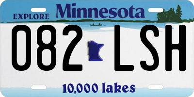 MN license plate 082LSH