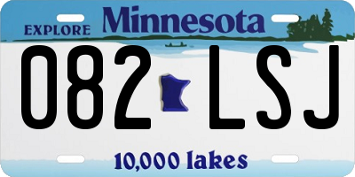 MN license plate 082LSJ