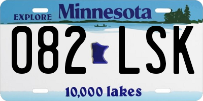 MN license plate 082LSK