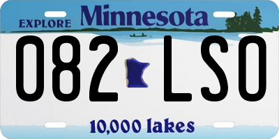 MN license plate 082LSO