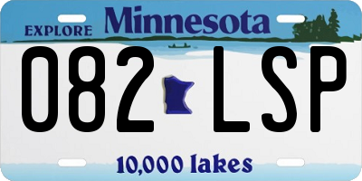 MN license plate 082LSP