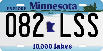 MN license plate 082LSS