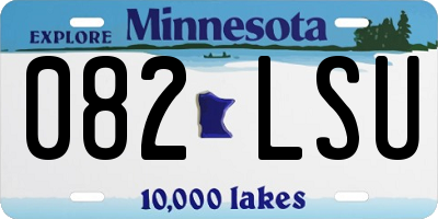 MN license plate 082LSU