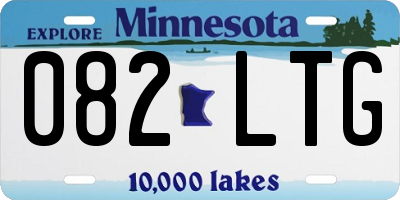 MN license plate 082LTG