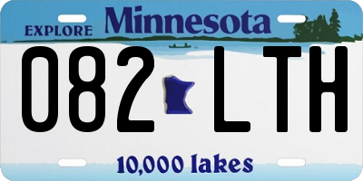 MN license plate 082LTH