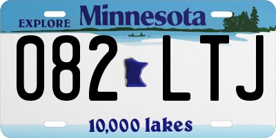 MN license plate 082LTJ