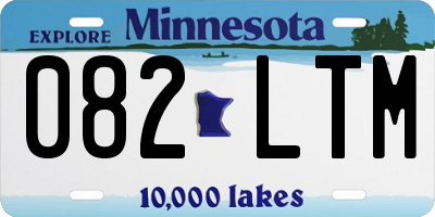 MN license plate 082LTM