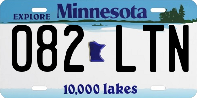 MN license plate 082LTN