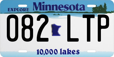 MN license plate 082LTP