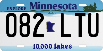 MN license plate 082LTU