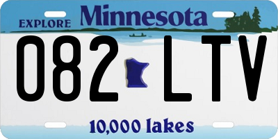 MN license plate 082LTV