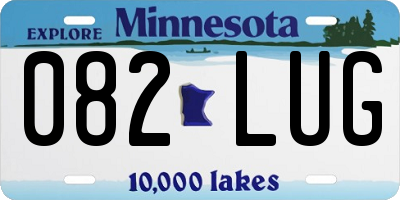 MN license plate 082LUG
