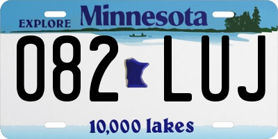MN license plate 082LUJ