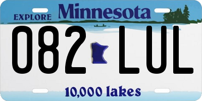 MN license plate 082LUL