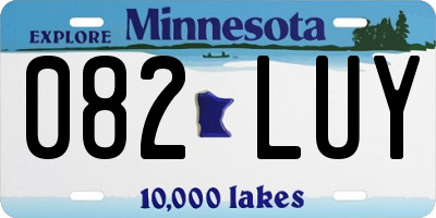 MN license plate 082LUY