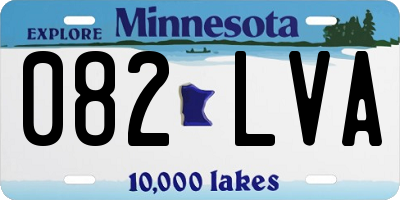 MN license plate 082LVA