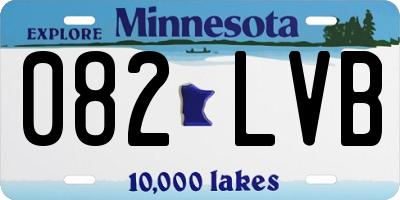 MN license plate 082LVB